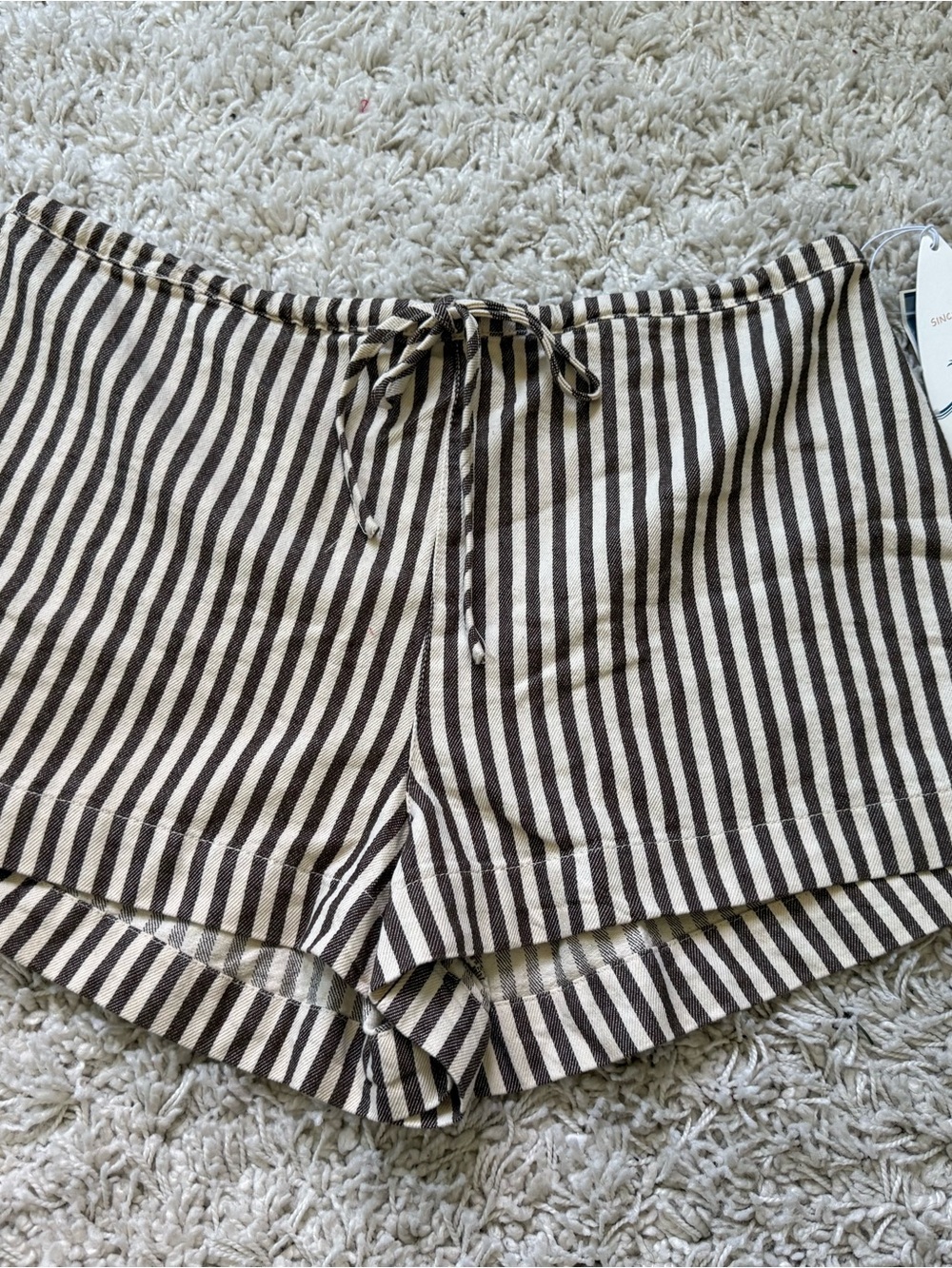 NWT Cali1850 Striped Linen Shorts